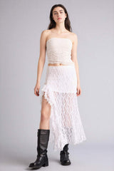 Defacto Kadın Knitted Skirt F9518AX - Kırık Beyaz