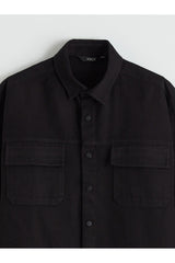 LCW ERKEK S6JI37D8 CKT,X-EGESHIRT-UP - Siyah