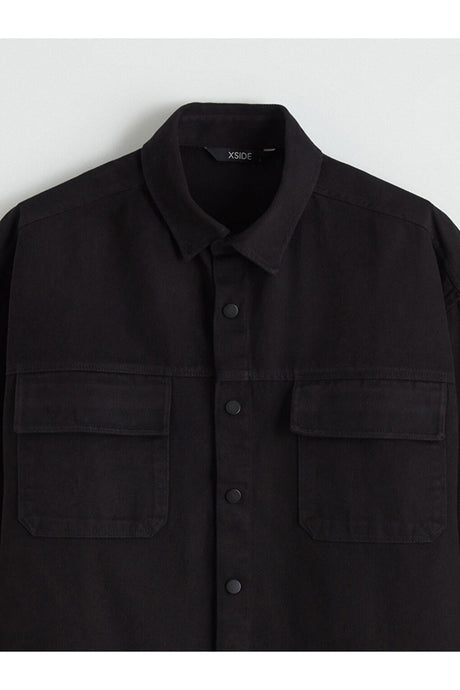 LCW ERKEK S6JI37D8 CKT,X-EGESHIRT-UP - Siyah