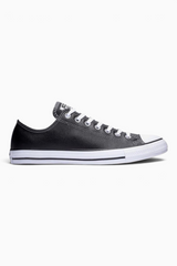 Sporline Converse Chuck Originals siyah unisex tekstil sneaker, beyaz bağcıklı ve ikonik burun yapılı yan görünüm