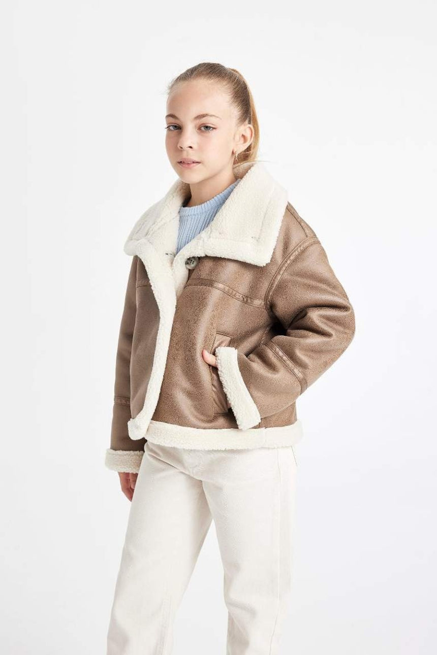 Defacto Çocuk Pu Mont C4979A8 - Kahverengi