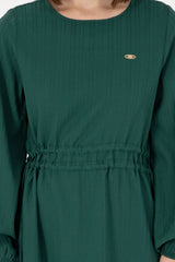 US POLO ASSN BAYAN DOKUMA ELBİSE 1941893 - Koyu Yeşil