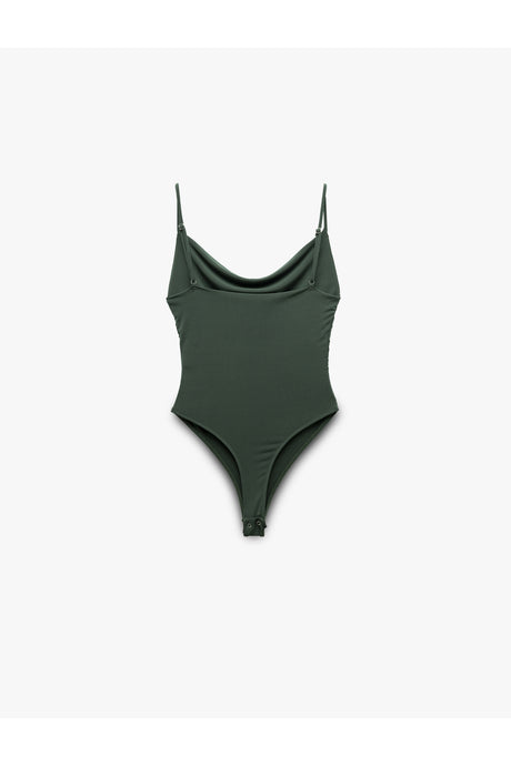 KOTON KADIN TANKTOPS 5SAL30254IK - Koyu Yeşil