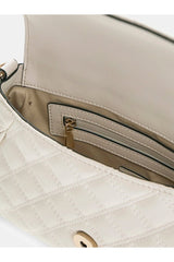 GUESS KADIN GIULLY II TOP HANDLE HWQG9673190 - Kırık Beyaz/ Ekru