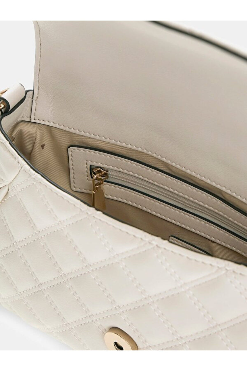 GUESS KADIN GIULLY II TOP HANDLE HWQG9673190 - Kırık Beyaz/ Ekru
