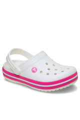 Crocs Kids Crocband Clog 207006 Unisex Terlik - Beyaz / Pembe