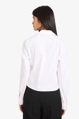 Defacto Kadın Woven Top Y3128AZ - Mor/ Beyaz