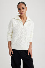 Defacto Kadın Pullover A3874Ax - Ekru