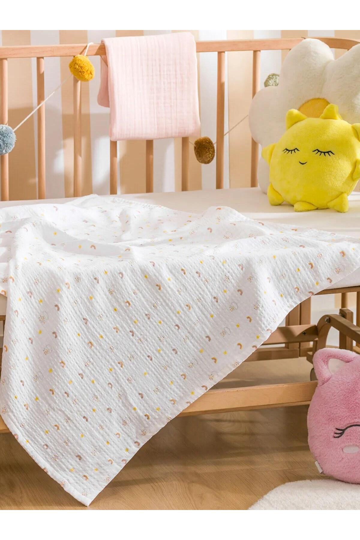 LC Waikiki Home 2'li Müslin Bebek Örtüsü S60073B1 - Karışık