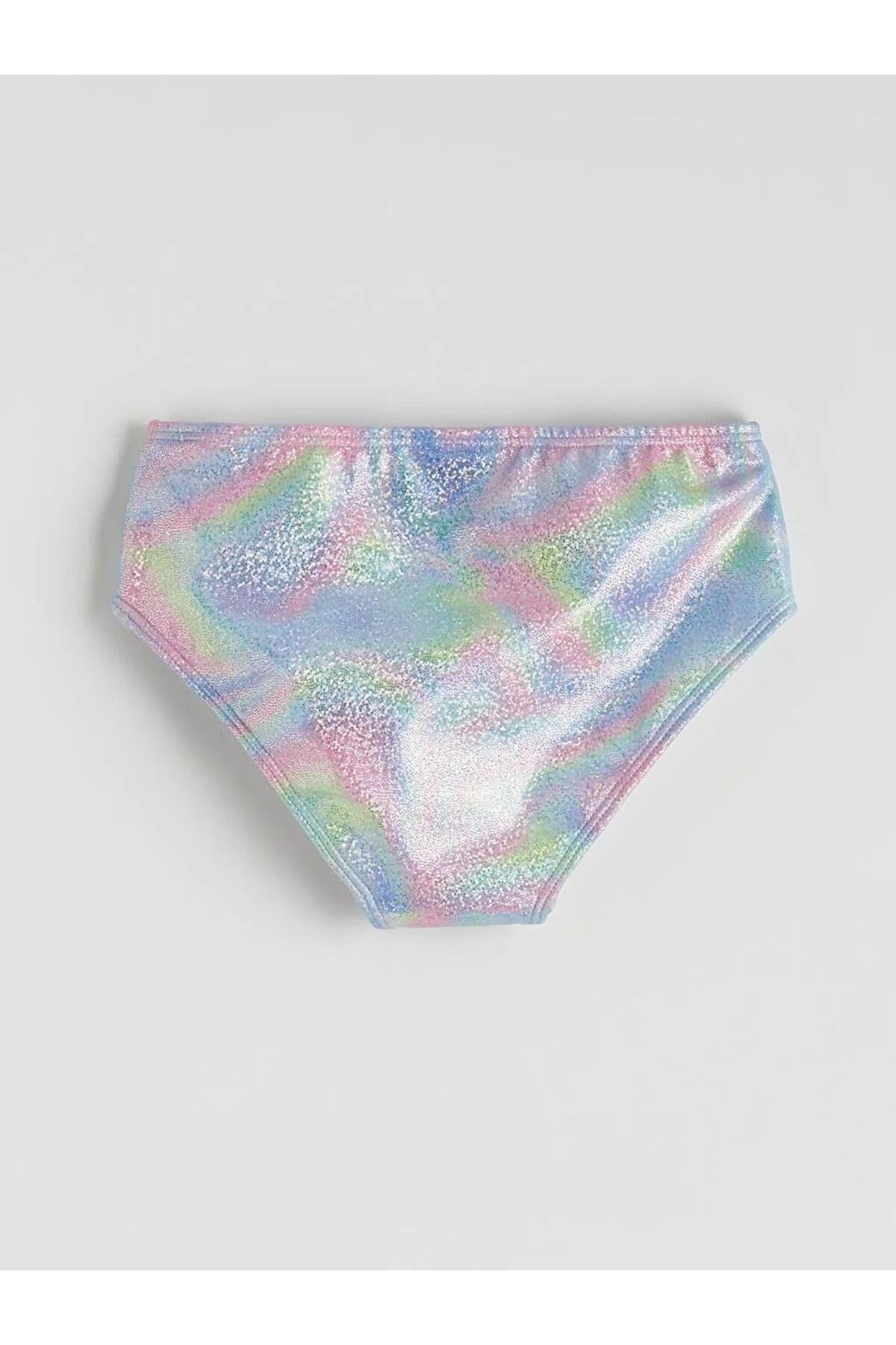 LC Waikiki Kız Çocuk Fırfırlı Bikini Takımı S6EA98C1 - Karışık
