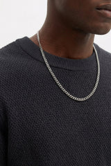 JACK&JONES PLUS JJERYDER KNIT CREW NECK SN PLS 12298715 - Siyah