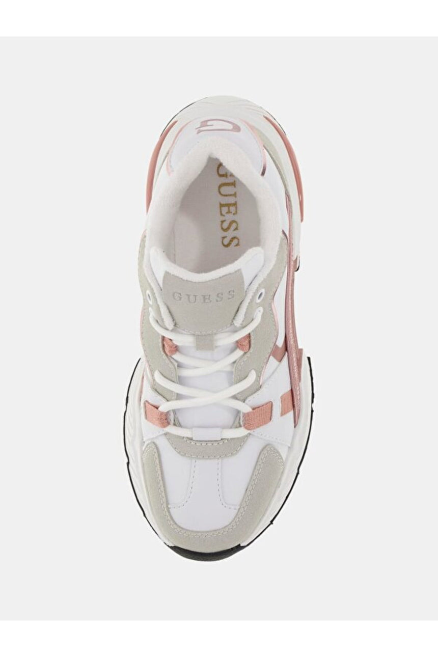 Guess Kadın Carrli5 Fljcar - Beyaz/ Pembe