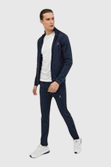 Sporline Lumberjack MB Alex lacivert polyester erkek eşofman takımı, regular kesim, fermuarlı üst ve pantolon.