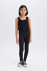 DeFacto D9271A8 Çocuk Atlet - Siyah