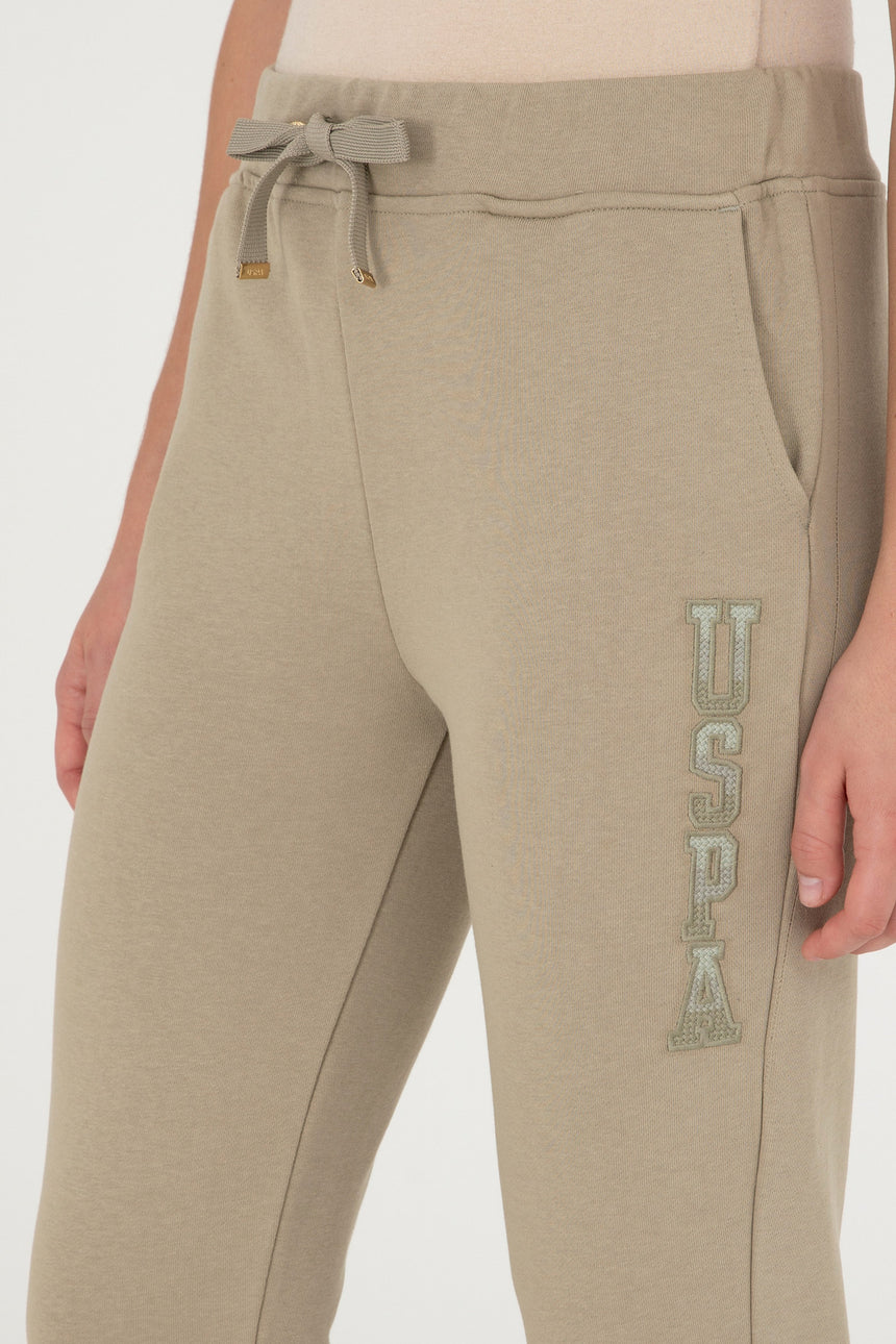 US POLO ASSN BAYAN ÖRME PANTOLON 1939219 - Açık Haki