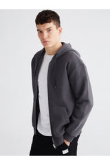 LCW ERKEK W5MM90D8 HRK,XM-CARDIGAN-BASIC - Koyu Gri