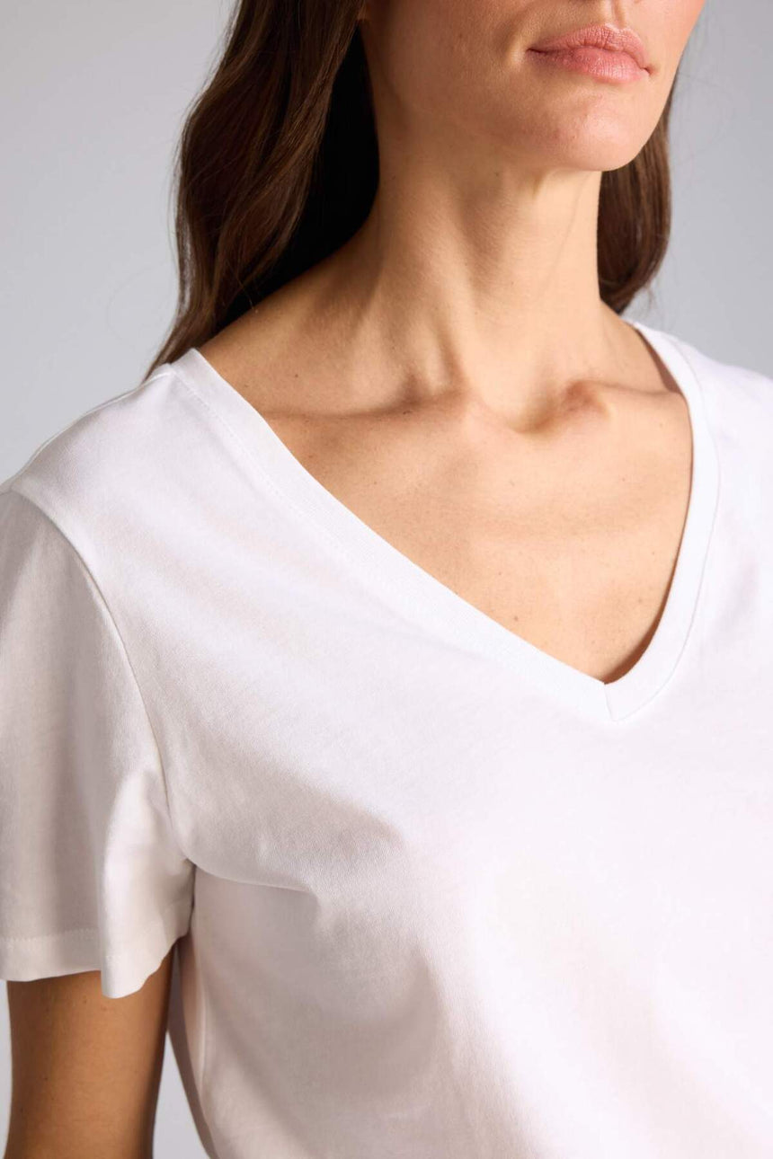 DeFacto W9578AZ Kadın T-Shirt - Beyaz