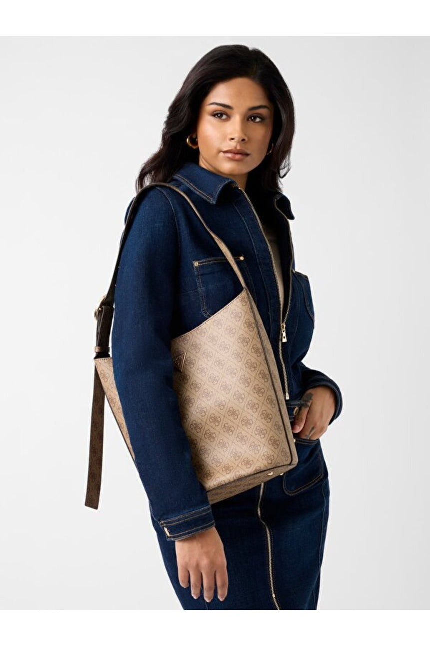 GUESS KADIN MERIDIAN II BUCKET HWSG6974040 - Açık Bej/ Kahverengi