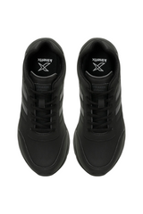 Sporline Kinetix Lescar II siyah erkek tekstil sneaker, üstten görünüm
