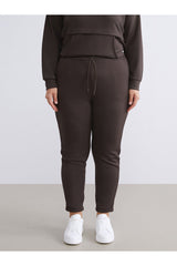 LCW KADIN W5HD39E8 PNT,NILU-P-TKM - Koyu Kahverengi