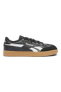 Sporline Reebok Smash Edge siyah ve beyaz erkek sneaker, yan profil görünümü, kauçuk tabanlı günlük spor ayakkabı
