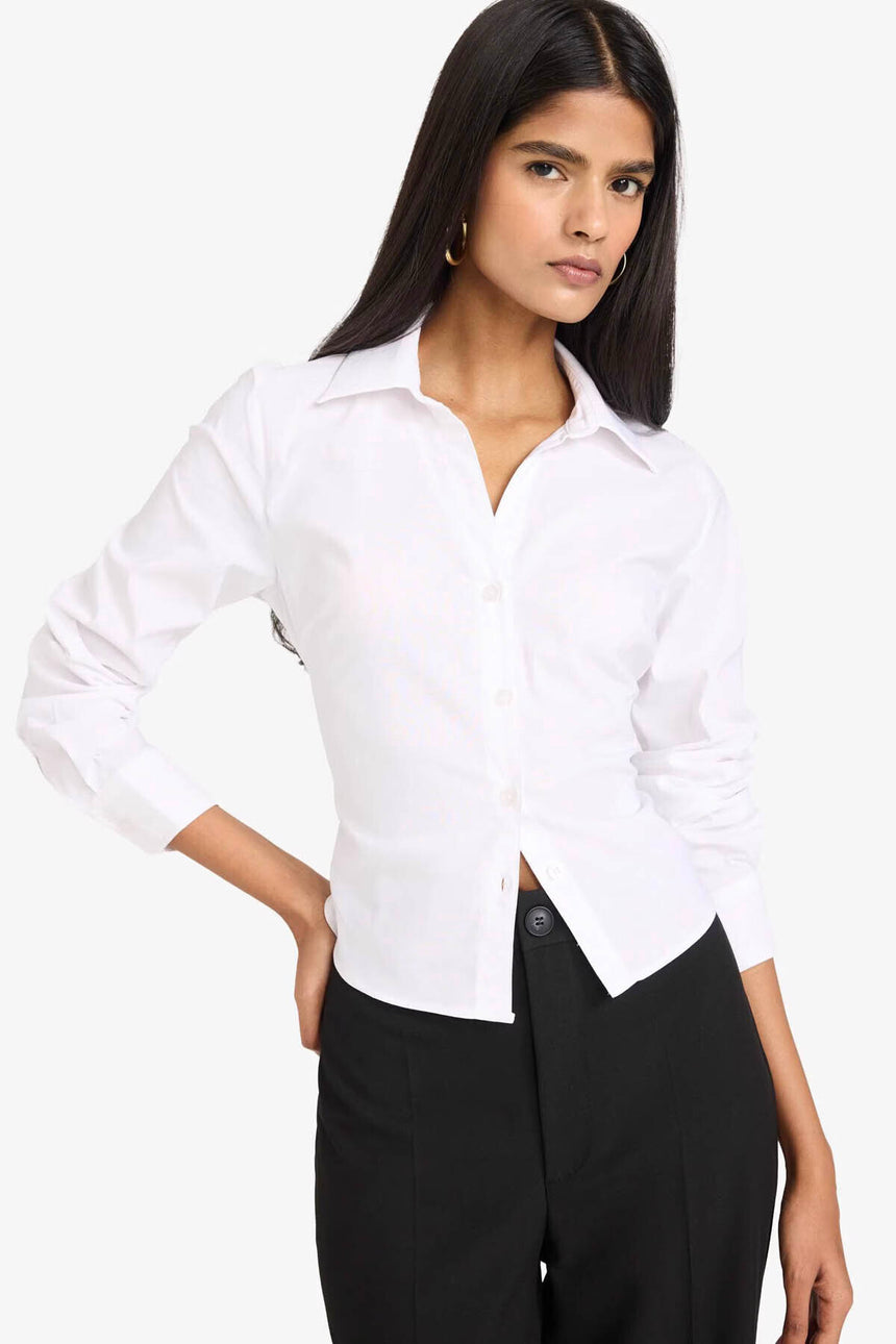 Defacto Kadın Woven Top Y3128AZ - Mor/ Beyaz
