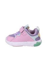 Sporline Vicco lila ve pembe renkli, cırt cırtlı, suni deri çocuk sneaker ayakkabı