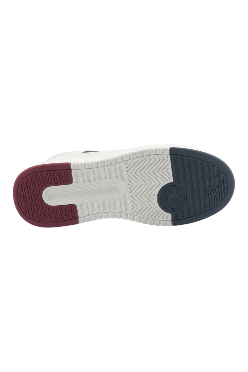 Sporline U.S. Polo Assn. beyaz erkek sneaker ayakkabının çok renkli desenli taban detayı