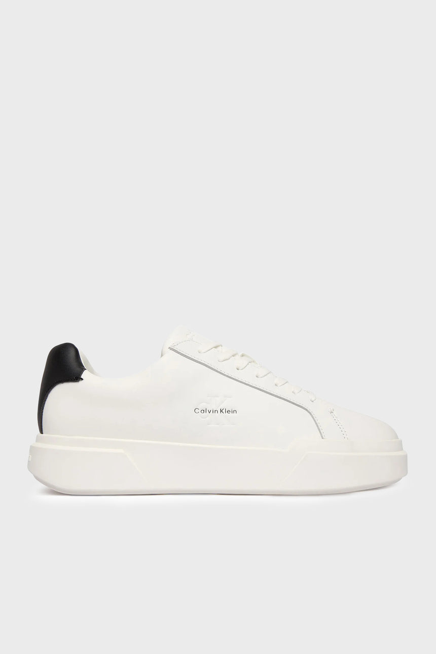 Calvin Klein Erkek CHUNKY CUPSOLE LACEUP LTH YM0YM01344 - Beyaz