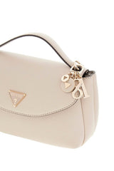 GUESS KADIN EVIE TOP HANDLE FLAP HWBG9664200 - Açık Bej / Krem