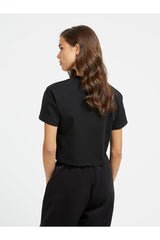 GUESS KADIN ADELE CROP T-SHIRT V2YI06K8HM0 - Koyu Mavi