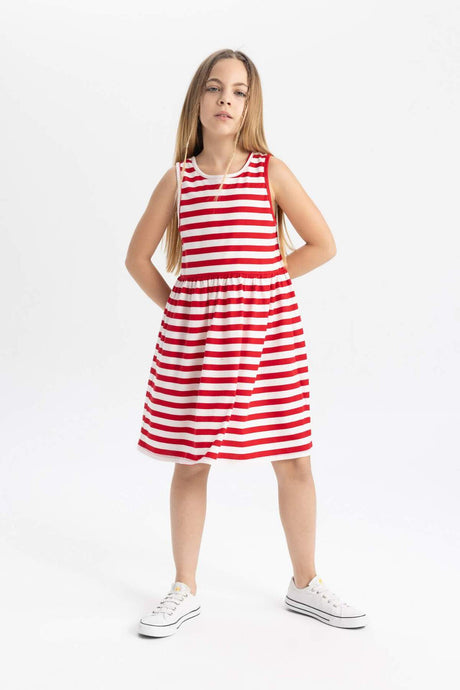 Defacto Çocuk Knitted Dress B4340A8 - Kırmızı