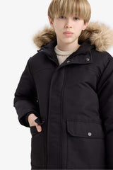 Defacto Çocuk Coat/Parka C8783A8 - Siyah