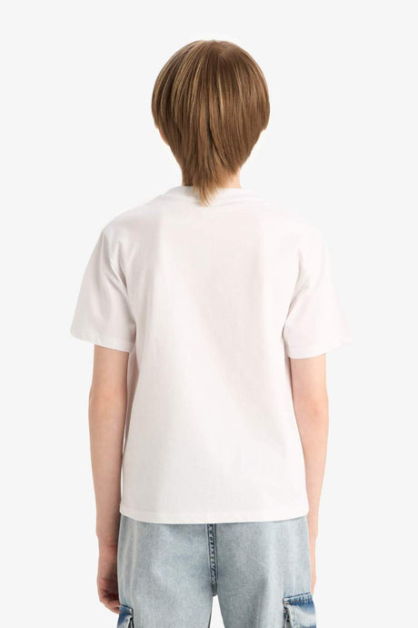 Defacto Çocuk Short Sleeve T-Shirt K1687A6 - Beyaz