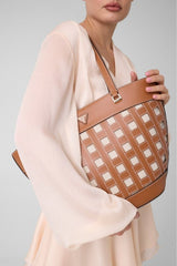 Guess Frankie Girlfriend Kadın Tote El Çantası HWWG9736220 - Kahverengi