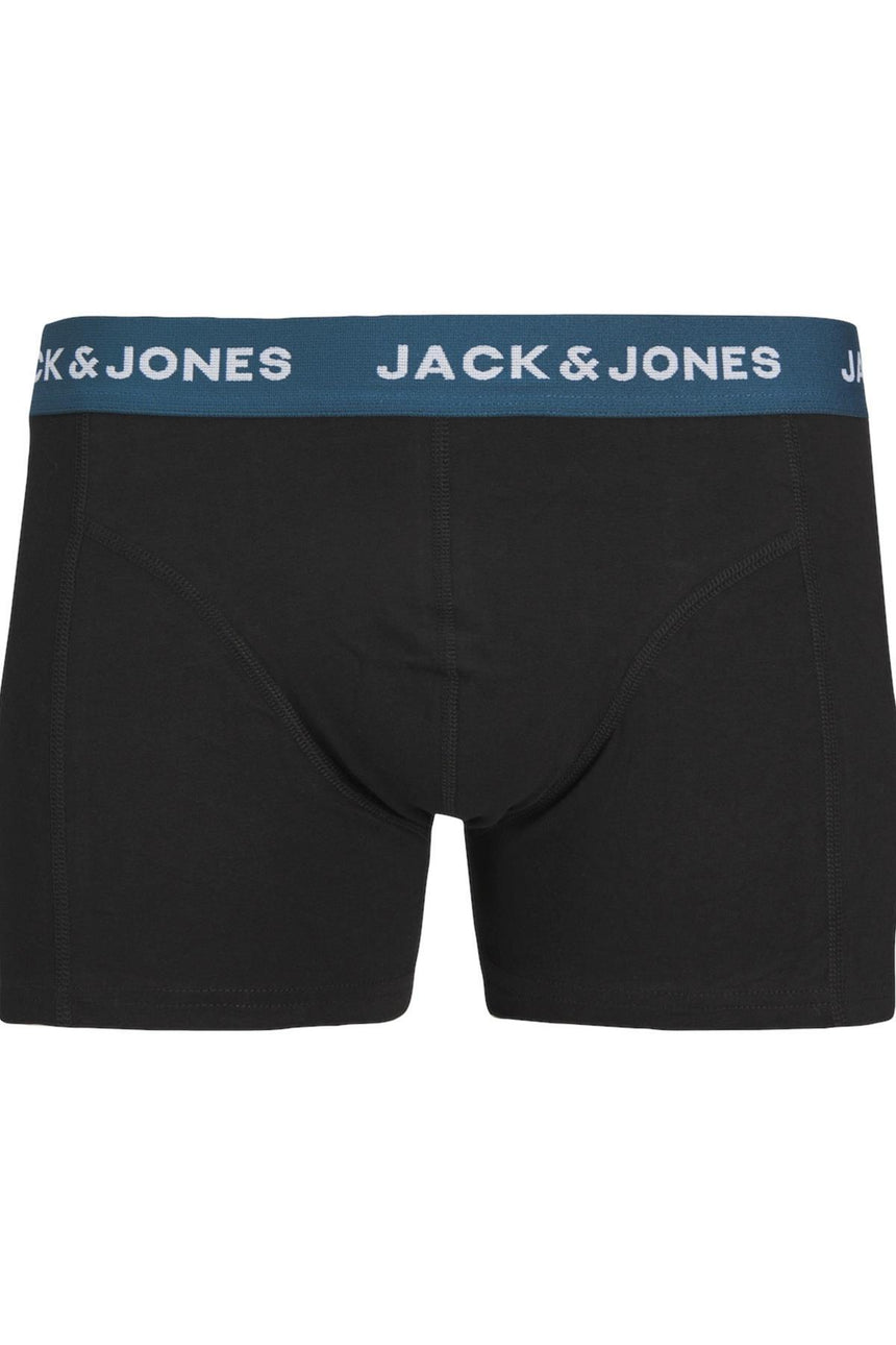JACK&JONES JACOLIVER SOLID TRUNKS 5 PACK BOX 12259103 - Siyah