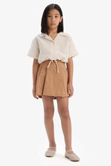 Defacto Çocuk Short Sleeve Shirt D9146A8 - Beyaz