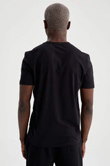 Defacto Erkek T-Shirt M7668Az - Siyah