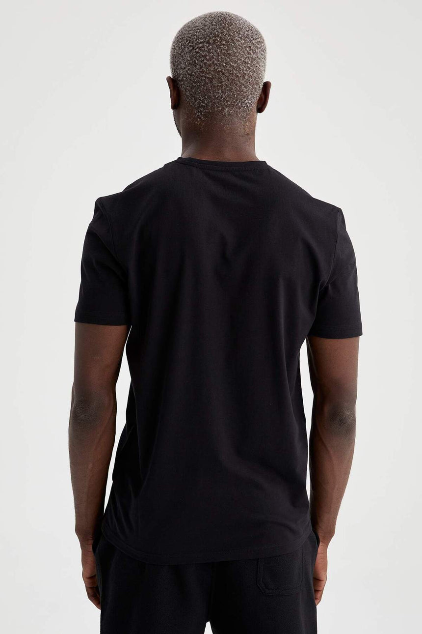 Defacto Erkek T-Shirt M7668Az - Siyah