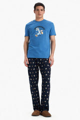 Defacto Erkek Homewear B8658Ax - Mavi