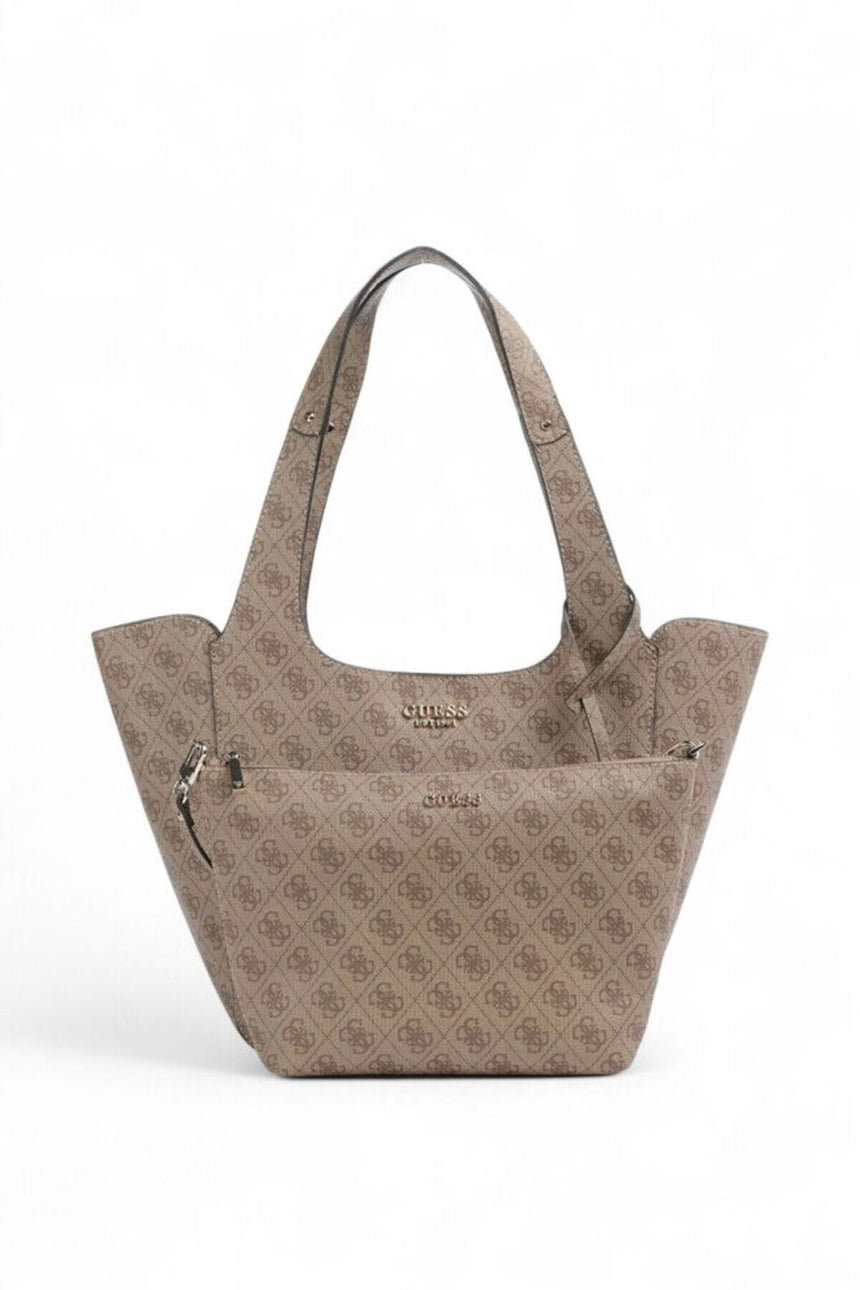 GUESS KADIN CALISTA 2 IN 1 TOTE HWSG7334220 - Açık Bej/ Kahverengi