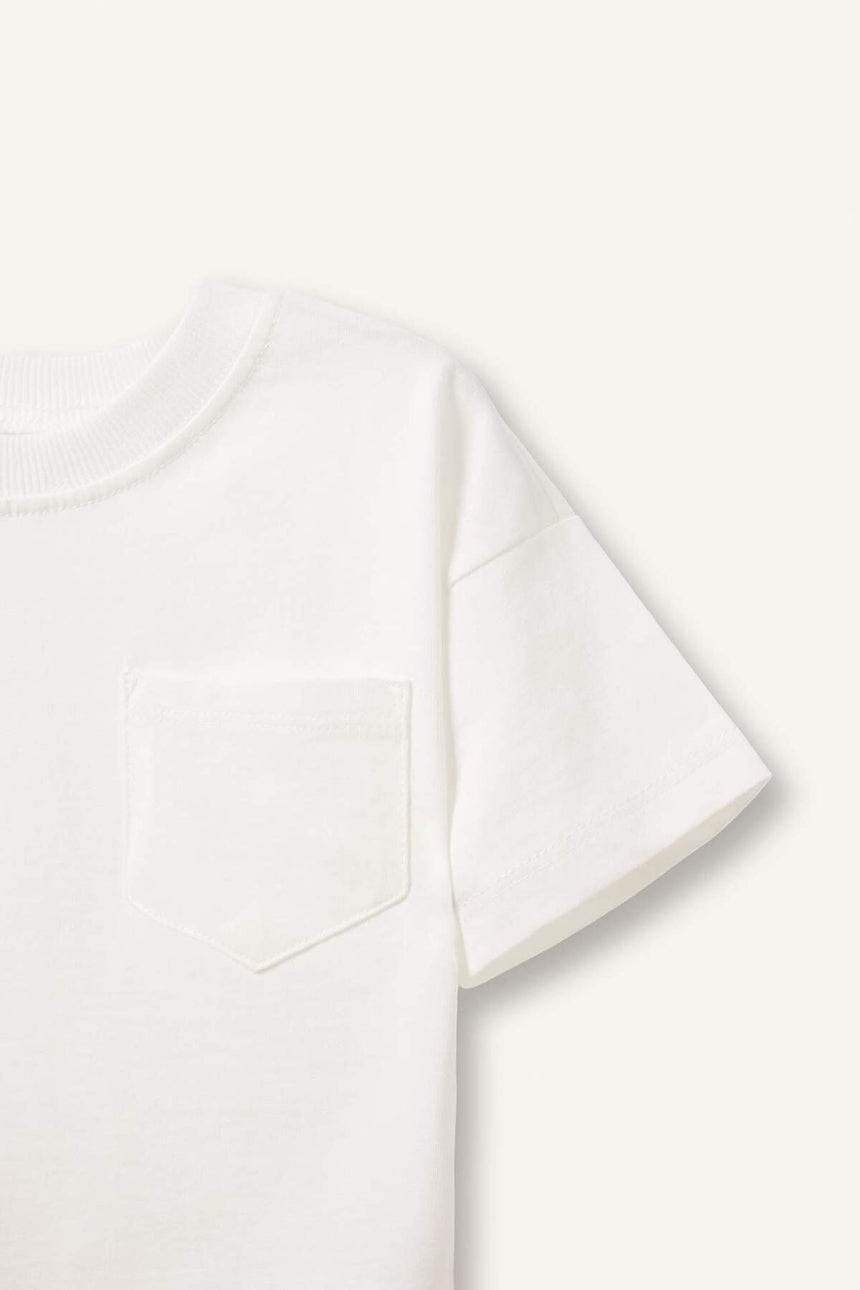 Defacto Çocuk Short Sleeve T-Shirt B7005A5 - Ekru