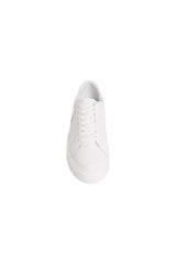 Calvin Klein Basket Cupsole Laceup LTH ML Erkek Sneaker YM0YM01460 - Beyaz