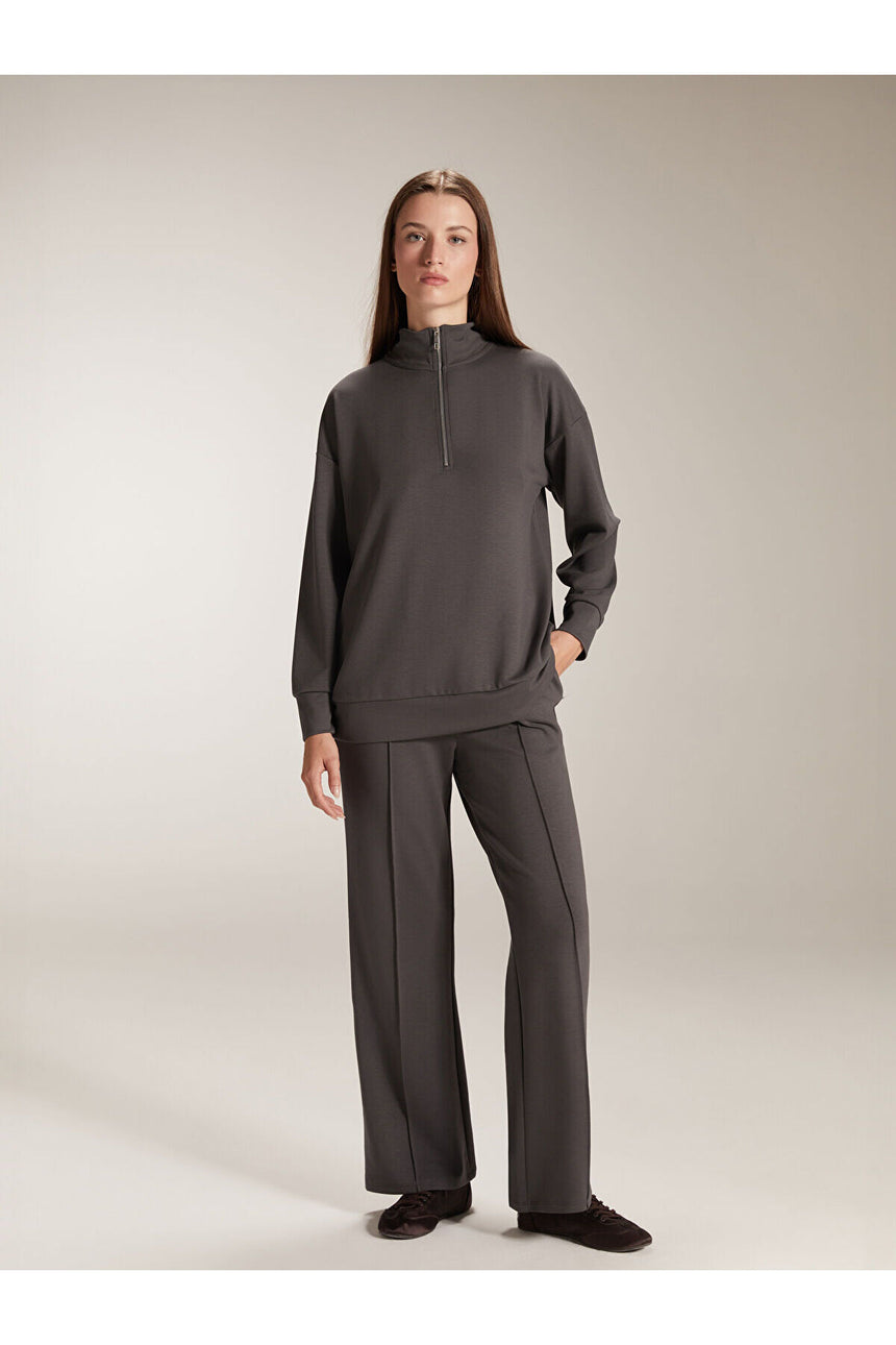 LC Waikiki Kadın Sweatshirt W5ID83AI - Antrasit