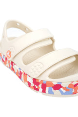 Crocs Crbndcruiserglwconfettibandsdk 212527 Unisex Terlik - Kırık Beyaz Açık Pembe
