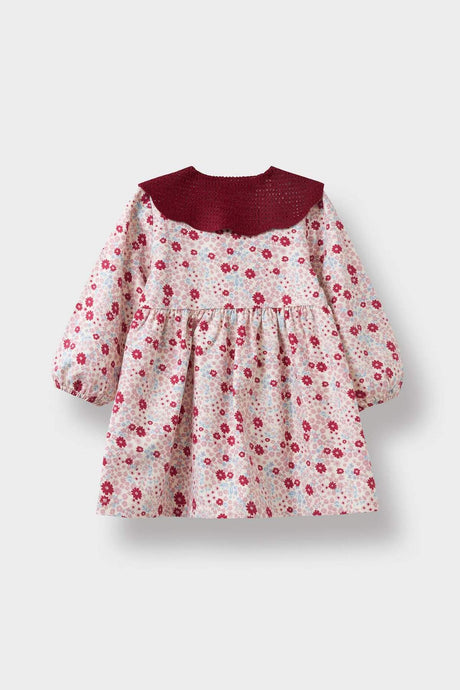 Defacto Çocuk Woven Dress D3073A5 - Ekru