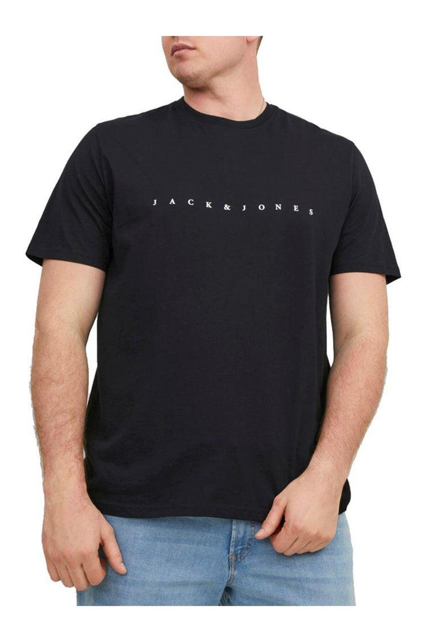JACK&JONES JJESTAR JJ TEE SS NOOS PLS 12243625 - Siyah