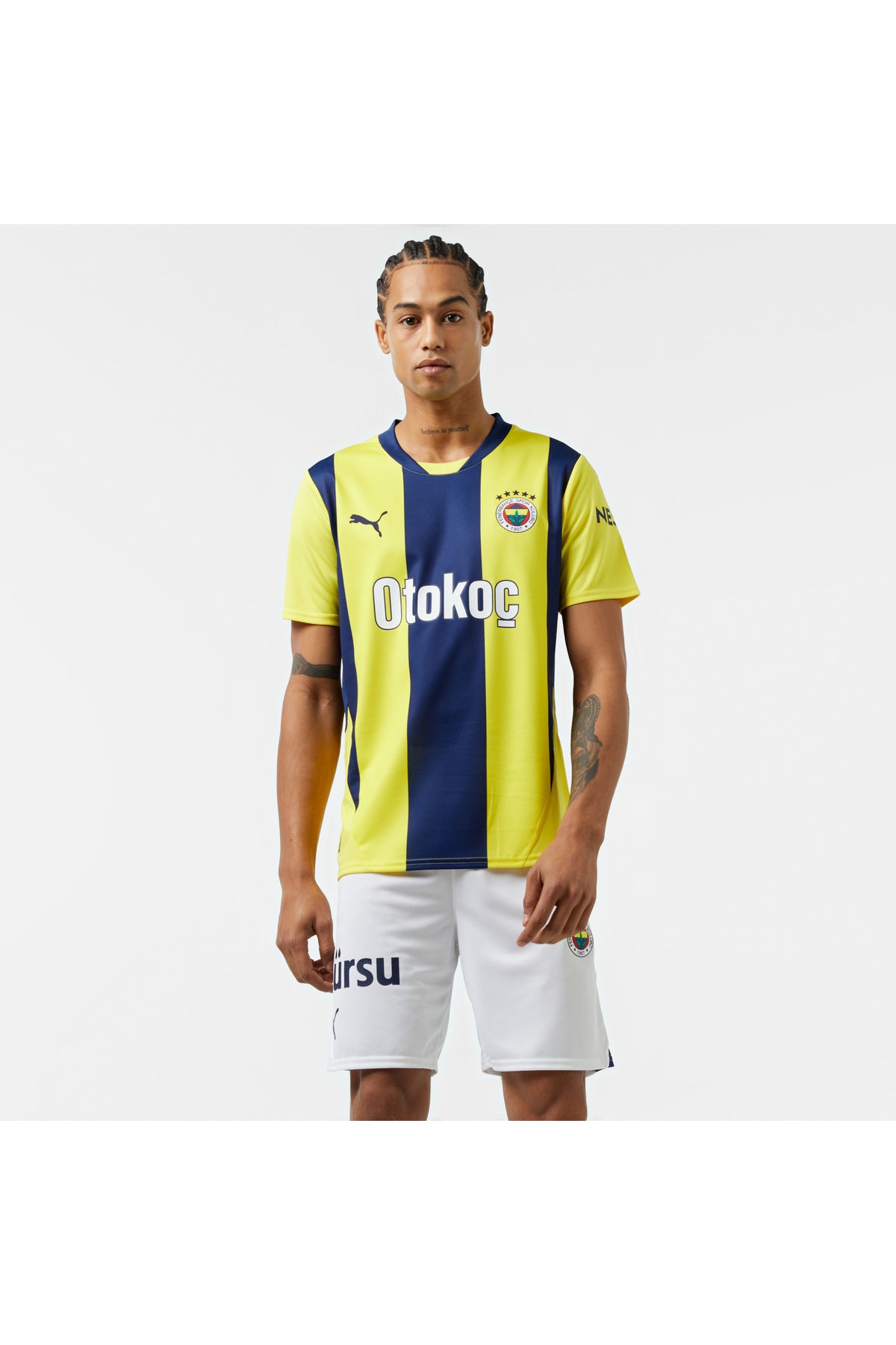 Puma Fenerbahçe İç Saha Erkek Forma 775360 - Sarı/Lacivert