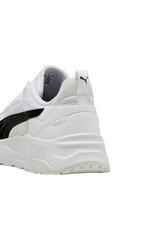 Sporline Puma Trinity 2 LT beyaz ve siyah detaylı unisex spor ayakkabı arka topuk görünümü
