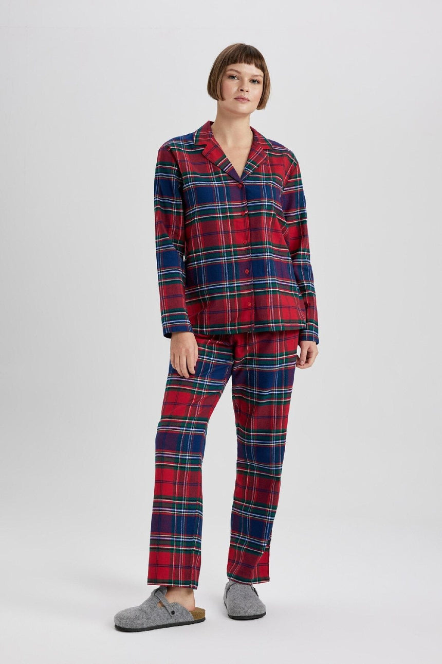 Defacto Kadın Woven Set V4015AZ - Kırmızı